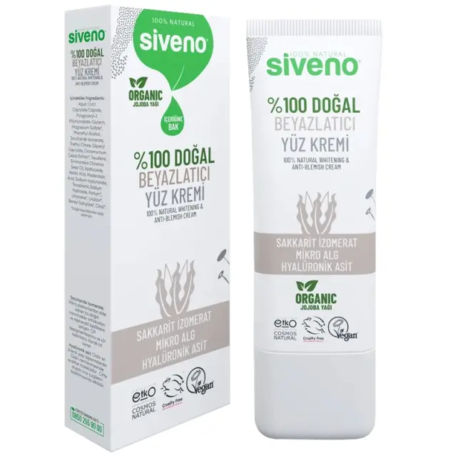 Siveno Doğal Beyazlatıcı Etkili Yüz Kremi 30ml - 1