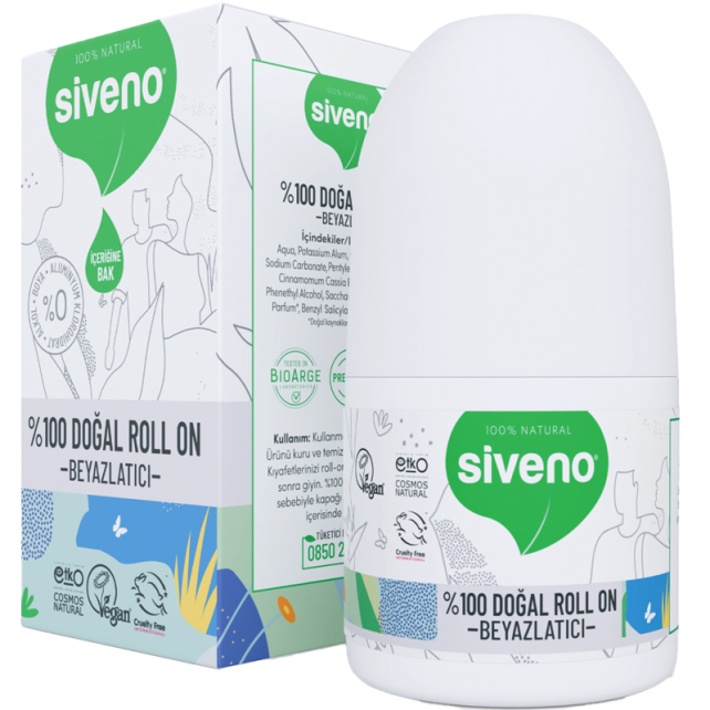 Siveno Doğal Roll On Deodorant - Beyazlatıcı Etkili 50ml - 1