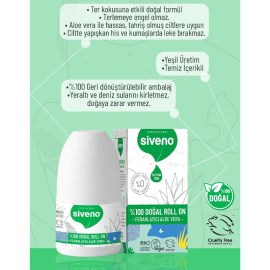 Siveno Doğal Roll On Deodorant - Ferahlatıcı Aloe Vera 50ml - 3