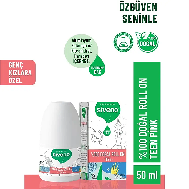 Siveno Doğal Roll-On Deodorant - Teen 50ml - 4