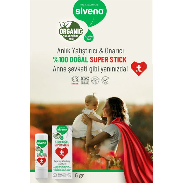 Siveno Doğal Super Stick + 7/24 Anlık Yatıştırıcı Etkili 6g - 4