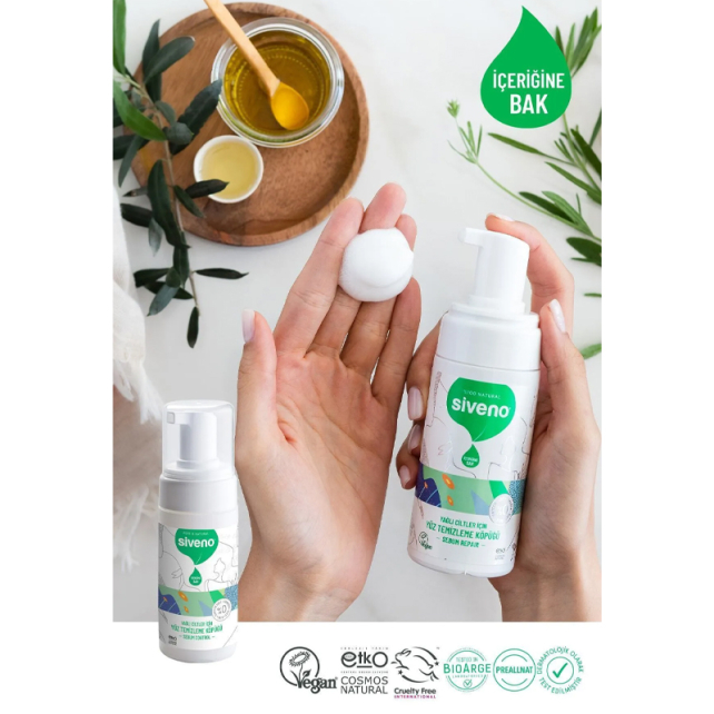 Siveno Doğal Yüz Temizleme Köpüğü 100ml - 3