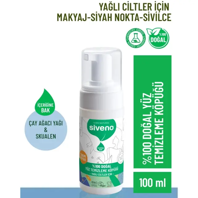 Siveno Doğal Yüz Temizleme Köpüğü 100ml - 2
