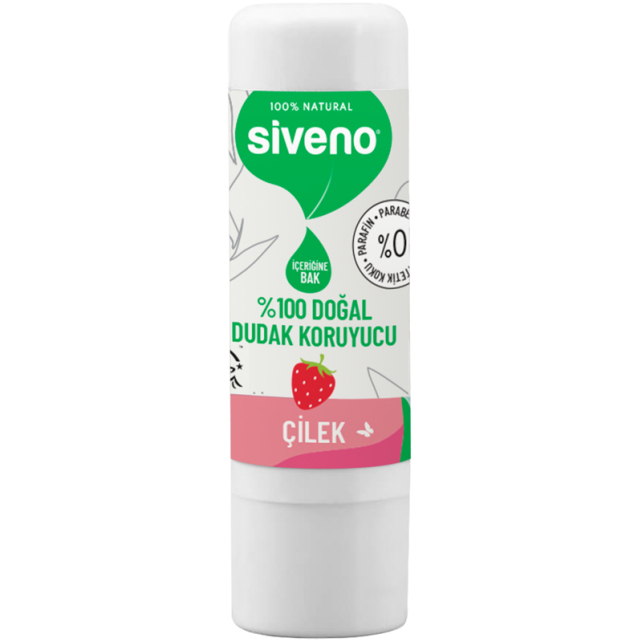 Siveno Lip Balm Doğal Dudak Koruyucu - Çilek 6g - 1