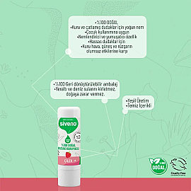Siveno Lip Balm Doğal Dudak Koruyucu - Çilek 6gr - 2
