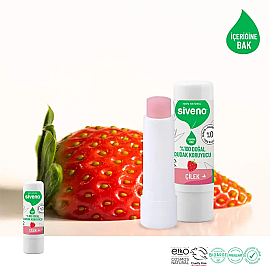 Siveno Lip Balm Doğal Dudak Koruyucu - Çilek 6gr - 3