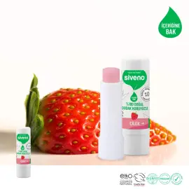 Siveno Lip Balm Doğal Dudak Koruyucu - Çilek 6gr - 3