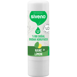 Siveno Lip Balm Doğal Dudak Koruyucu - Nane Limon 6g - Siveno