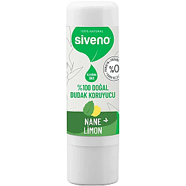 Siveno Lip Balm Doğal Dudak Koruyucu - Nane Limon 6gr - Siveno