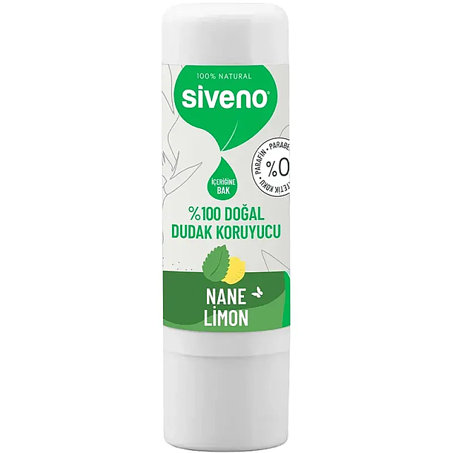 Siveno Lip Balm Doğal Dudak Koruyucu - Nane Limon 6gr - 1