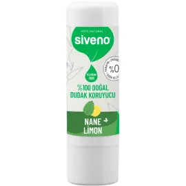 Siveno Lip Balm Doğal Dudak Koruyucu - Nane Limon 6gr - Siveno