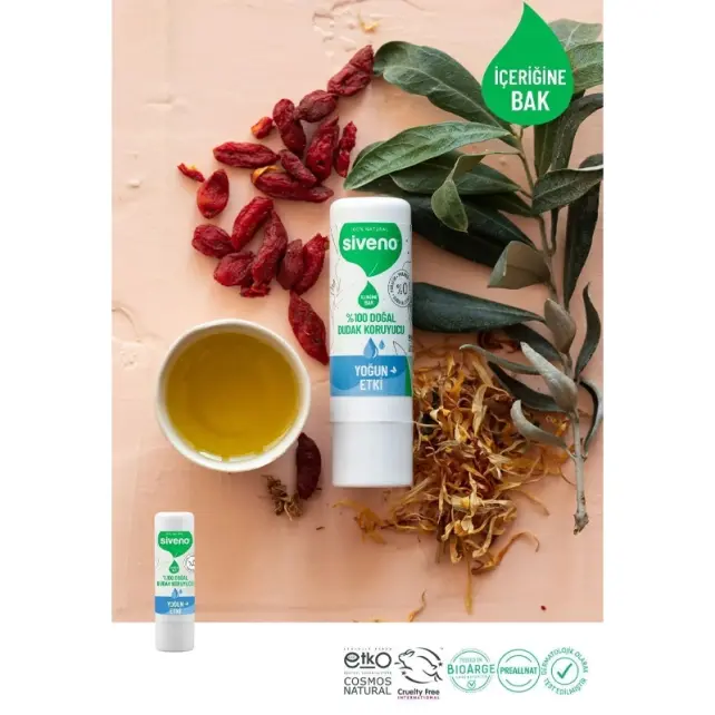 Siveno Lip Balm Doğal Dudak Koruyucu - Nane Limon 6gr - 4