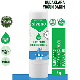Siveno Lip Balm Doğal Dudak Koruyucu - Yoğun Etki 6gr - 2