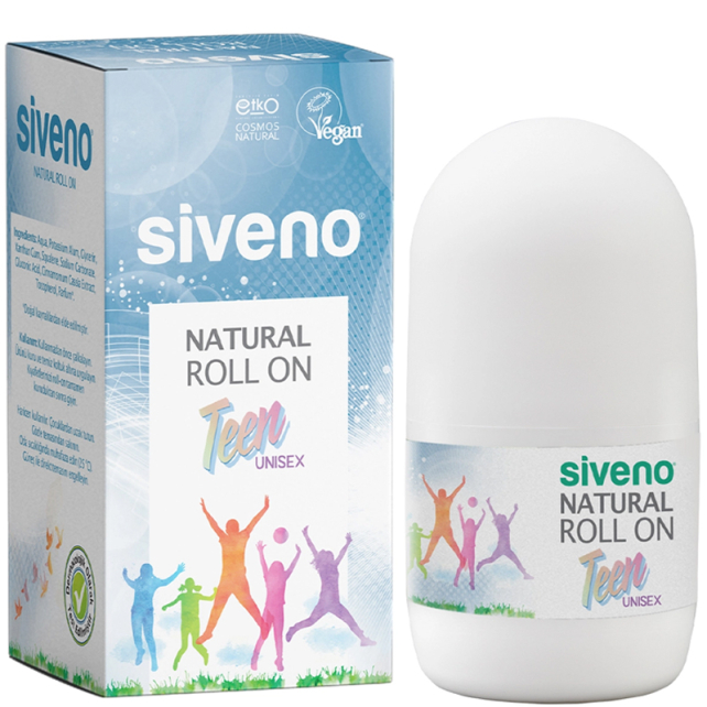 Siveno Natural Roll On Deodorant - Teen Unisex 50ml - 1