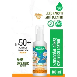 Siveno SPF 50+ Doğal Güneş Koruyucu Losyon 100ml - 2