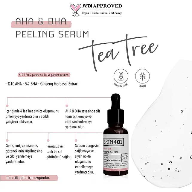 Skin401 AHA BHA Peeling Serum 30ml - 3