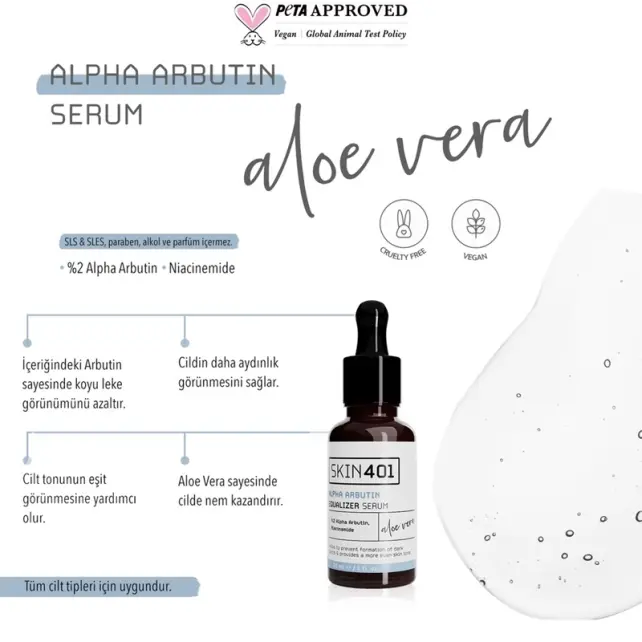 Skin401 Alpha Arbutin Equalizer - Leke Karşıtı Serum 30ml - 3