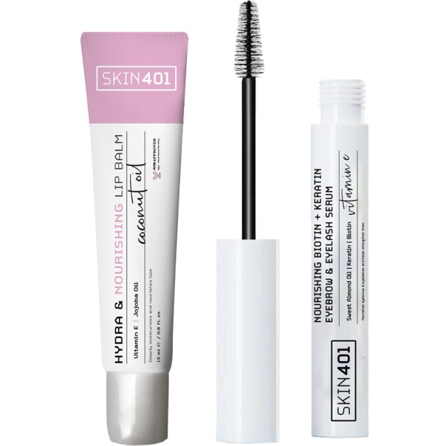 Skin401 Anında Canlı Görünüm - Dudak ve Kaş Kirpik Bakım Seti - 1