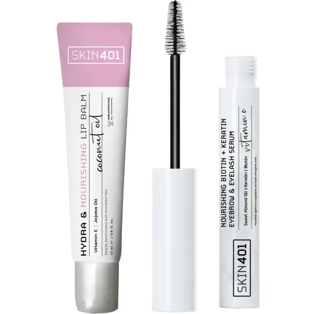 Skin401 Anında Canlı Görünüm - Dudak ve Kaş Kirpik Bakım Seti - 1