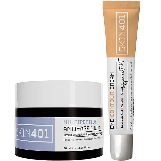 Skin401 Anti-Age Yüz ve Göz Çevresi Bakım Seti - 1