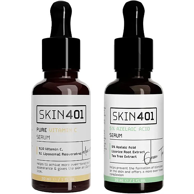 Skin401 Aydınlatıcı ve Canlandırıcı Etkili Serum Seti - 1