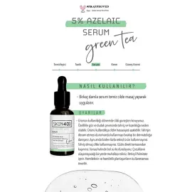 Skin401 Azelaic Acid Soothe Blemish Relief - Yatıştırıcı ve Leke Karşıtı Serum 30ml - 4