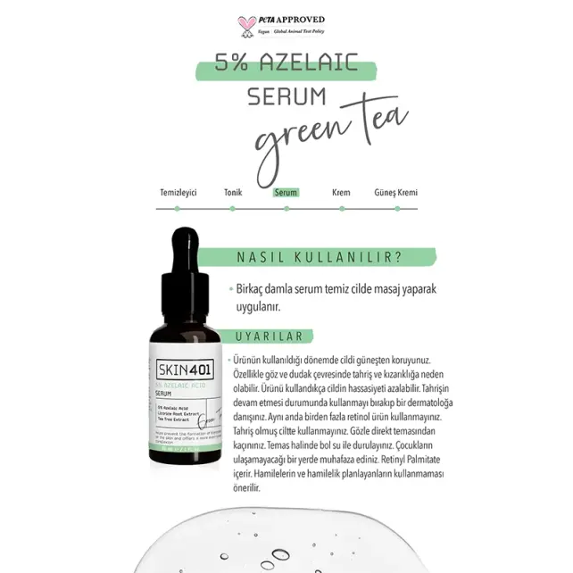 Skin401 Azelaic Acid Soothe Blemish Relief - Yatıştırıcı ve Leke Karşıtı Serum 30ml - 4