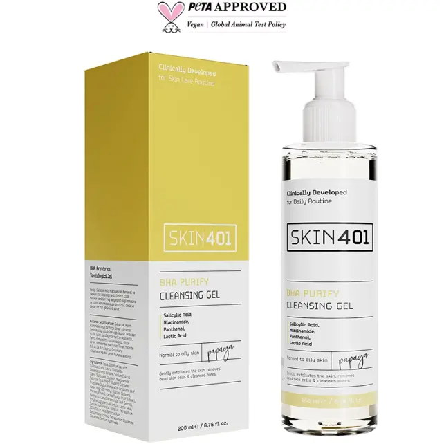 Skin401 BHA Purify Cleansing Gel - Arındırıcı Yüz Temizleme Jeli 200ml - 2