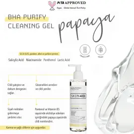 Skin401 BHA Purify Cleansing Gel - Arındırıcı Yüz Temizleme Jeli 200ml - 3