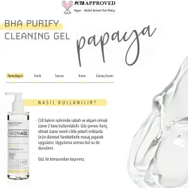 Skin401 BHA Purify Cleansing Gel - Arındırıcı Yüz Temizleme Jeli 200ml - 4