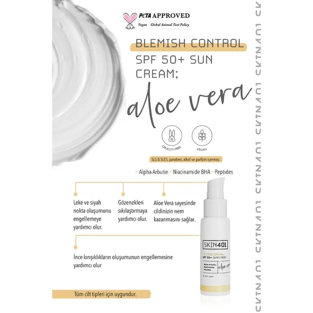 Skin401 Blemish Control SPF 50+ Sunscreen - Güneş Koruyucu 50ml - 3