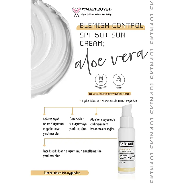 Skin401 Blemish Control SPF 50+ Sunscreen - Güneş Koruyucu 50ml - 3