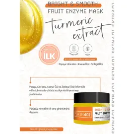 Skin401 Bright Smooth Fruit Enzyme Mask - Meyve Enzim Jel Maskesi 100ml - 4