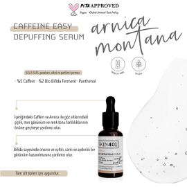 Skin401 Caffein Easy Depuffing - Göz Çevresi Bakım Serumu 30ml - 3