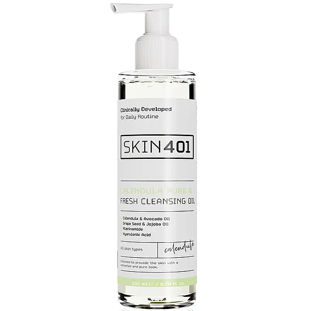 Skin401 Calendula Pure & Fresh Cleansing Oil - Cilt Temizleme Yağı 200ml - 1