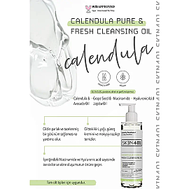 Skin401 Calendula Pure & Fresh Cleansing Oil - Cilt Temizleme Yağı 200ml - 3