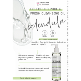 Skin401 Calendula Pure & Fresh Cleansing Oil - Cilt Temizleme Yağı 200ml - 3