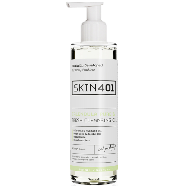 Skin401 Calendula Pure & Fresh Cleansing Oil - Cilt Temizleme Yağı 200ml - 1
