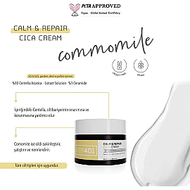 Skin401 Calm Repair Cica Cream - Onarıcı Etkili Bakım Kremi 50ml - 3