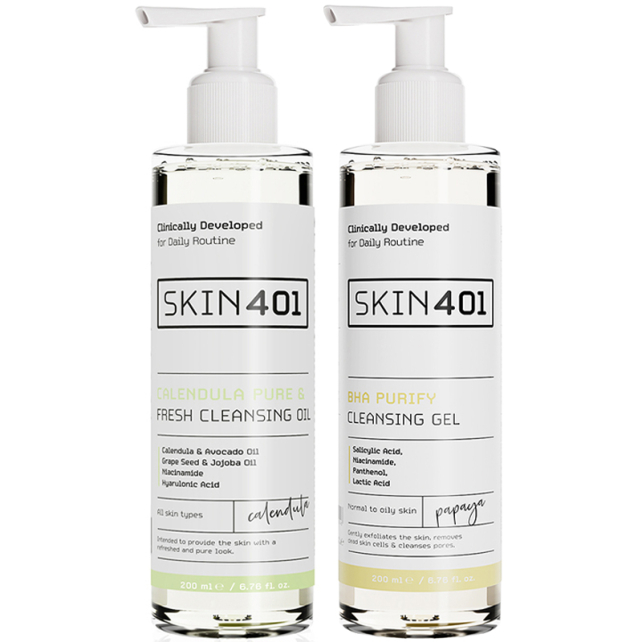 Skin401 Çift Aşamalı Yüz Temizleme Seti - 1