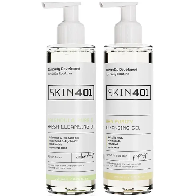 Skin401 Çift Aşamalı Yüz Temizleme Seti - 1
