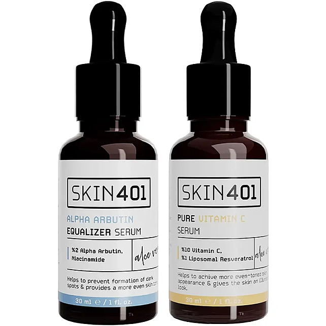 Skin401 Cilt Aydınlatmaya Yardımcı Serum Seti - 1