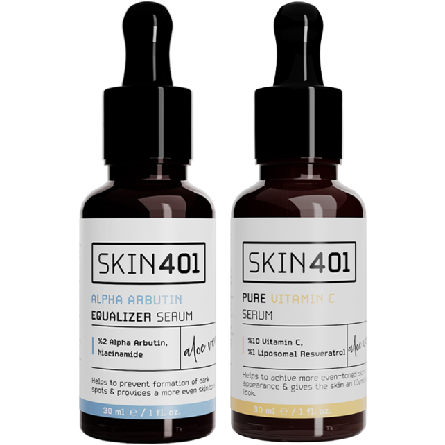 Skin401 Cilt Aydınlatmaya Yardımcı Serum Seti - 1