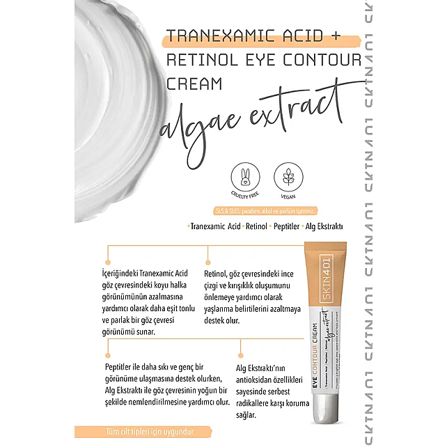 Skin401 Eye Contour Cream - Göz Çevresi Bakım Kremi 20ml - 3