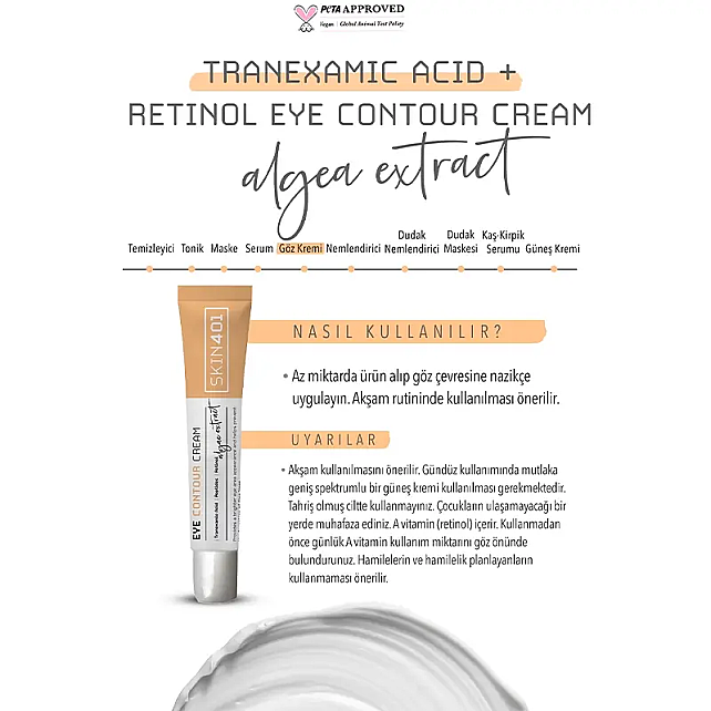 Skin401 Eye Contour Cream - Göz Çevresi Bakım Kremi 20ml - 4