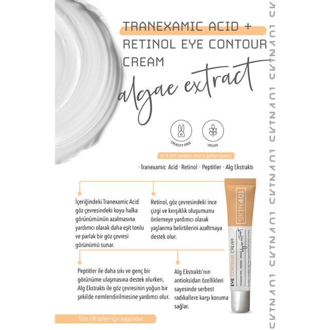 Skin401 Eye Contour Cream - Göz Çevresi Bakım Kremi 20ml - 3