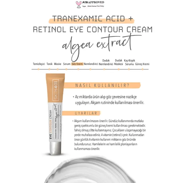 Skin401 Eye Contour Cream - Göz Çevresi Bakım Kremi 20ml - 4