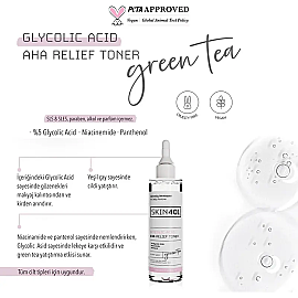 Skin401 Glycolic Acid AHA Relief Toner - Leke Karşıtı Tonik 200ml - 3