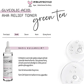 Skin401 Glycolic Acid AHA Relief Toner - Leke Karşıtı Tonik 200ml - 4