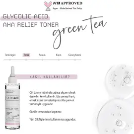 Skin401 Glycolic Acid AHA Relief Toner - Leke Karşıtı Tonik 200ml - 4